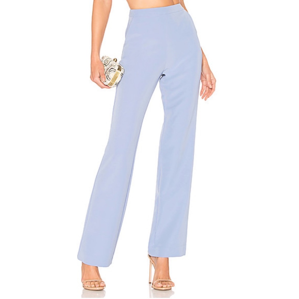 NBD Light Blue Straight Leg Pants